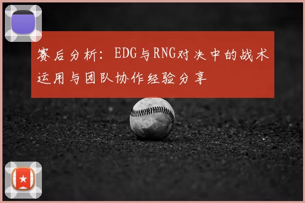 赛后分析：EDG与RNG对决中的战术运用与团队协作经验分享