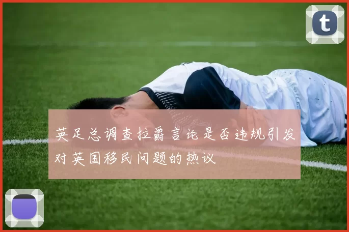 英足总调查拉爵言论是否违规引发对英国移民问题的热议