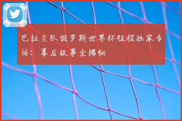 巴拉圭队俄罗斯世界杯征程独家专访：幕后故事全揭秘