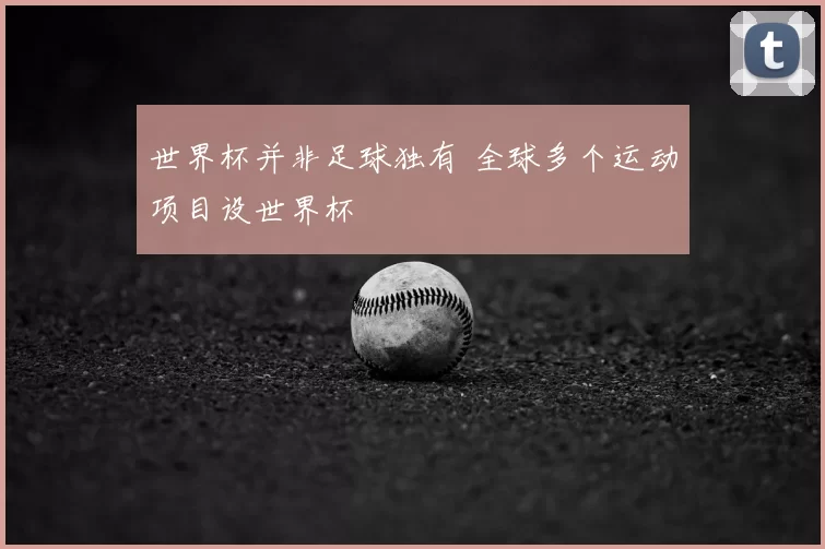 世界杯并非足球独有 全球多个运动项目设世界杯